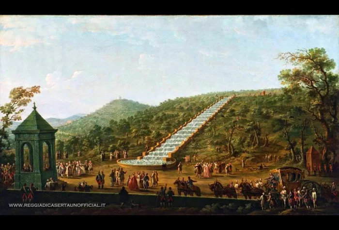 Antonio Joli - Inaugurazione della cascata del parco della Reggia di Caserta - 1762