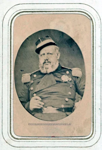 Fotografia vintage di Ferdinando II di Borbone Due Sicilie