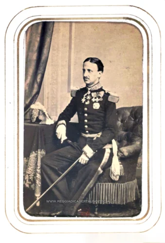 Fotografia vintage di Francesco II di Borbone - 2