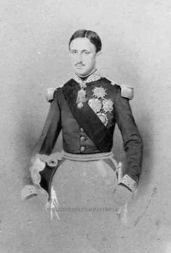 Fotografia vintage di Francesco II di Borbone