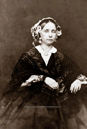 Fotografia vintage di Maria Teresa d'Austria regina delle due sicilie