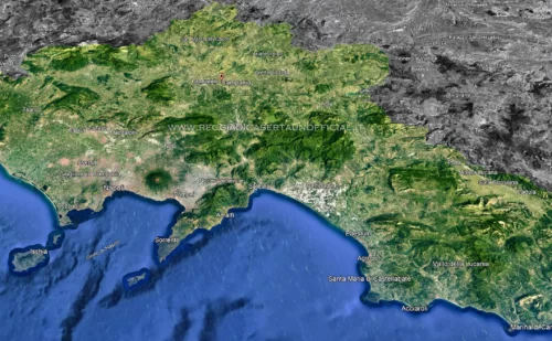 Mappa della Campania