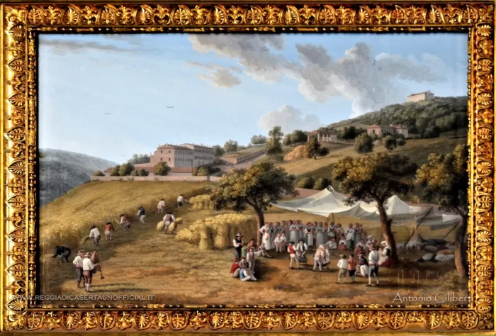 Jacob Philippe Hackert, Mietitura a San Leucio &ndash; 1782 (Harvesting at San Leucio)