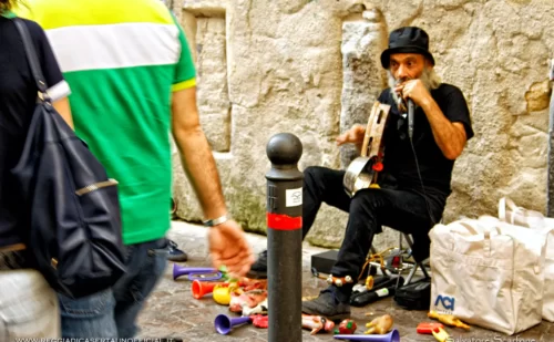 Musicista di strada - Gente di Napoli