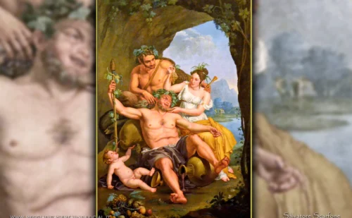 Reggia di Caserta - Prima Sala da lettura - Allegoria dell'Autunno - attr. Heinrich Friedrich F&uuml;ger