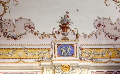 Reggia di Caserta - Prima Sala da lettura - affresco - dettaglio