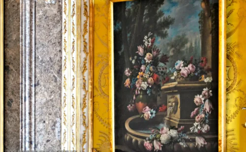 Reggia di Caserta - sala dell'autunno - dipinto natura morta gaetano lopez