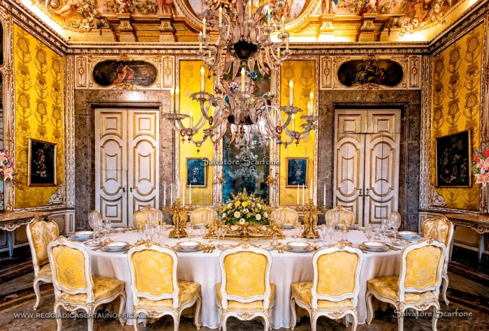Reggia di Caserta - sala dell'autunno - ricostruzione virtuale