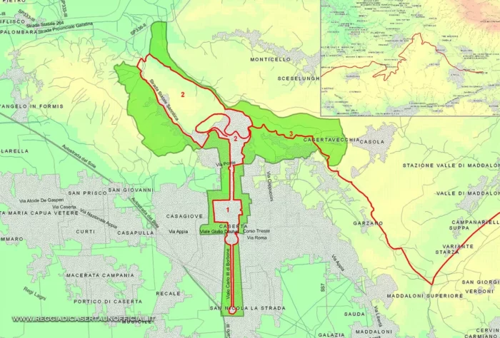 Area Buffer Unesco Intorno Alla Reggia Di Caserta, Royal Palace of Caserta Unofficial