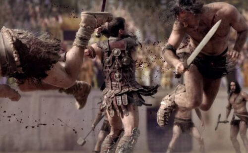Dalla serie tv “Spartacus: sangue e sabbia”