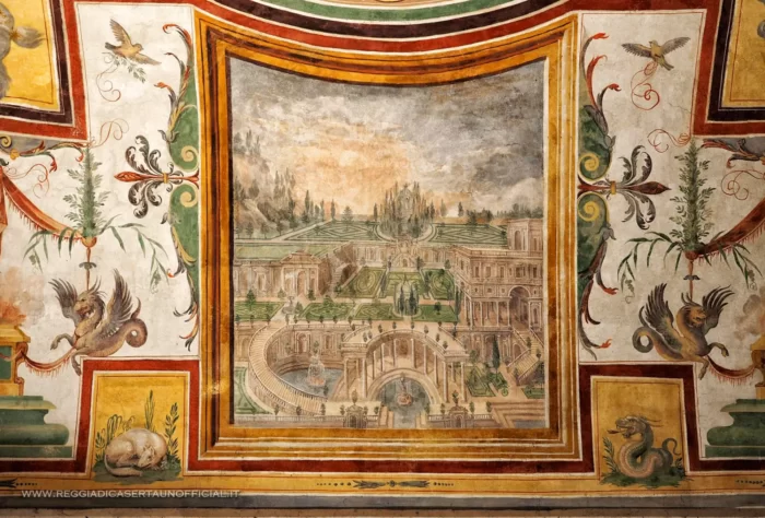 caserta cosa vedere - Palazzo al Boschetto - Dettaglio di un affresco