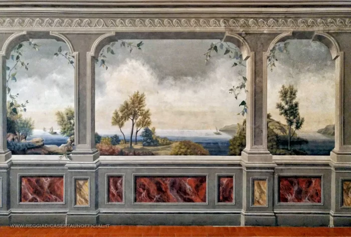 Affresco di un salone di Palazzò Paternò