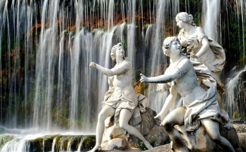 Caserta Fontana Diana Atteone Statue, Royal Palace of Caserta Unofficial