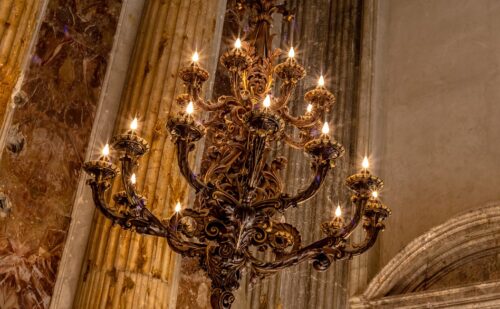 reggia di caserta lampadario barocco cappella palatina