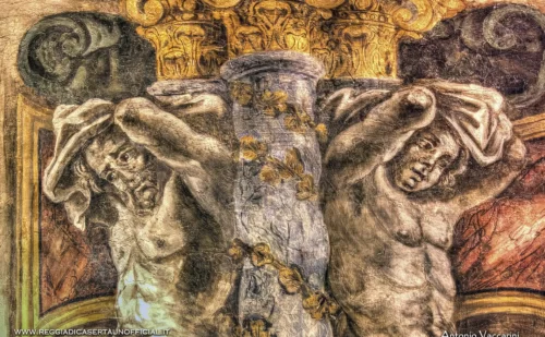 certosa di padula - affresco dettaglio