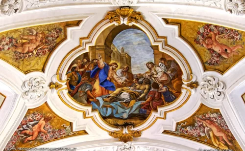 certosa di padula - cappella dettaglio affreschi 2