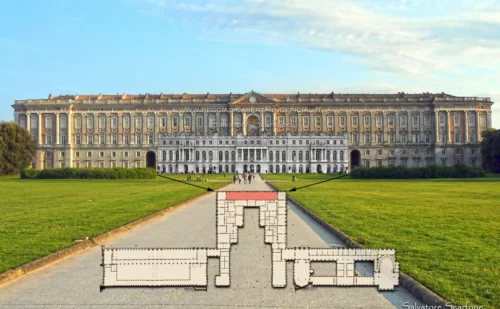 confronto dimensioni altezza - dimensioni è piu grande la Reggia di Caserta o quella di versailles b