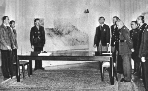 la firma della resa di caserta (surrender at caserta operation sunrise)