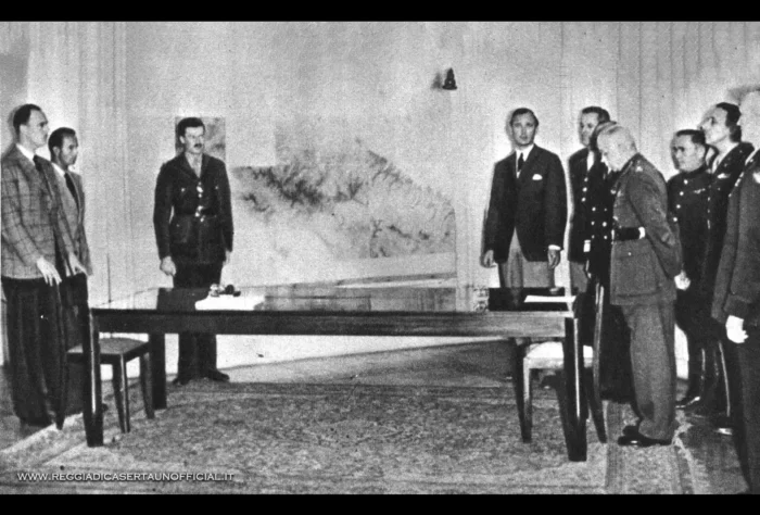 la firma della resa di caserta (surrender at caserta operation sunrise)