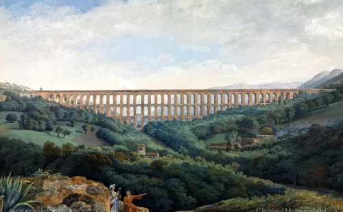 l'acquedotto carolino che alimenta la Reggia di Caserta - Carl Ludwig Hackert, 1789