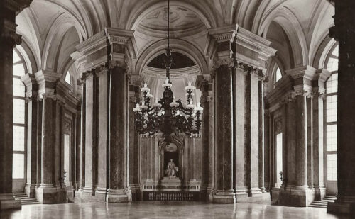 Lampadario Vestibolo Superiore Palazzo Foto Vintage Depoca Reggia Di Caserta, Reggia di Caserta Unofficial