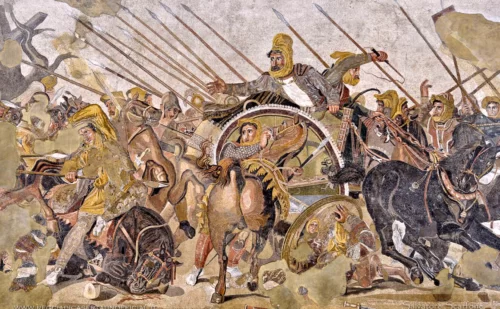 La battaglia tra Dario e Alessandro - Pompei, Casa del Fauno