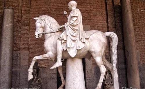 napoli - museo archeologico nazionale - statua di antonio balbo da ercolano