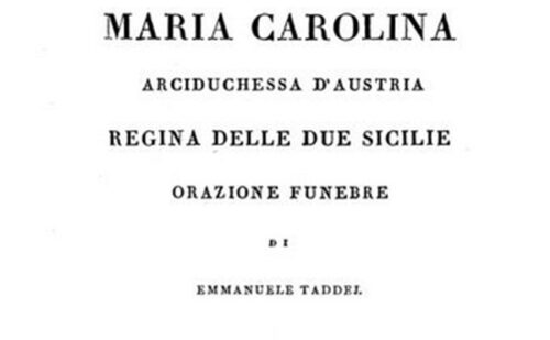Orazione Maria Carolina Copertina, Reggia di Caserta Unofficial