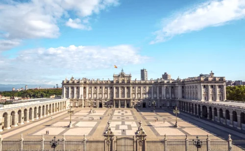 panorama del Palazzo Reale di Madrid - Panorma of the Royal Palace of Madrid