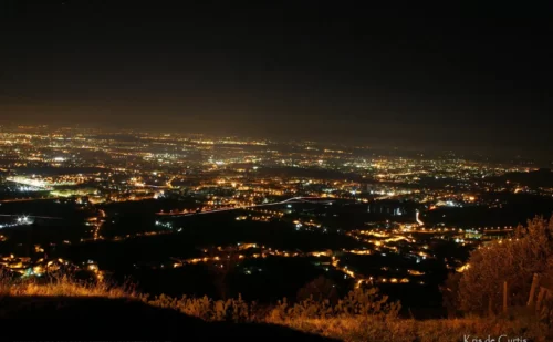 panorama di notte Casertavecchia - Provincia Reggia di Caserta Unofficial