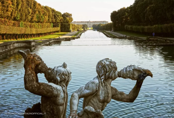 Parco Della Reggia Di Caserta Fontana Di Cerere Panorama Verso La Reggia, Royal Palace of Caserta Unofficial