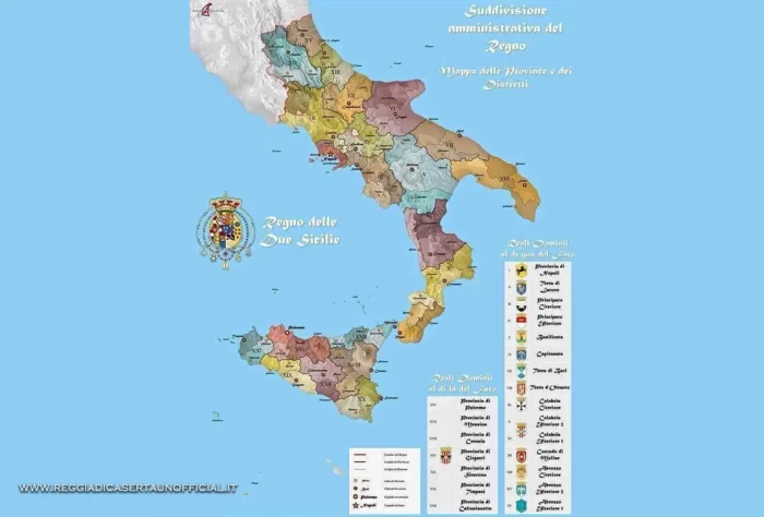 pianta mappa del regno delle due sicilie con suddivisione in province.jpg