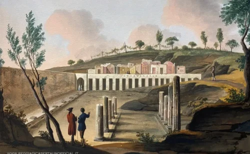 Pietro Fabris La Scoperta Di Pompei, Reggia di Caserta Unofficial