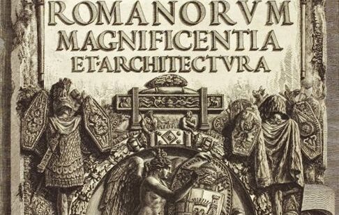 piranesi Della Magnificenza ed Architettura de' Romani copertina libro