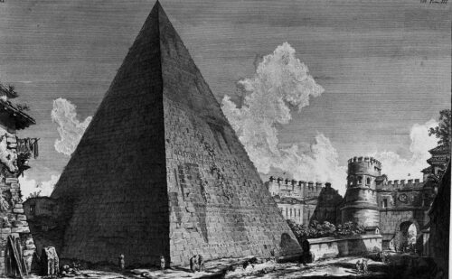 Piranesi Piramide Caio Cestio 500x309, Sito non ufficiale della Reggia di Caserta