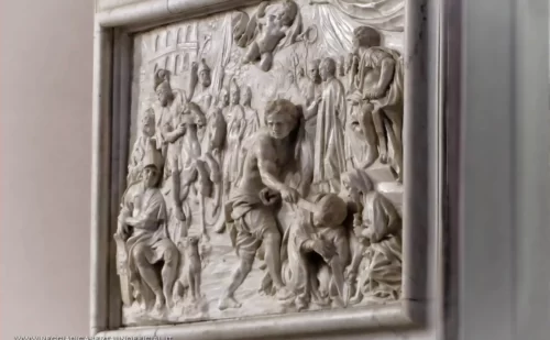 pozzuoli cosa vedere - Santuario di San Gennaro alla Solfatara - bassorilievo