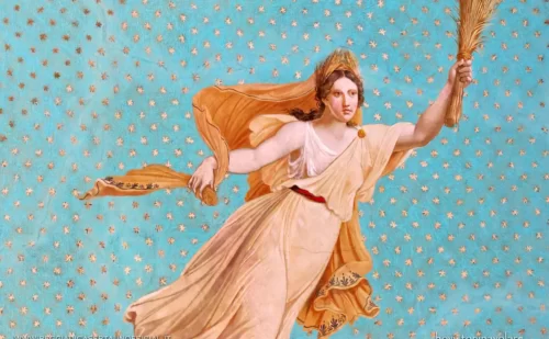 Reggia di Caserta bagno della stanza da letto di re francesco ii stile impero soffitto affresco dettaglio 2