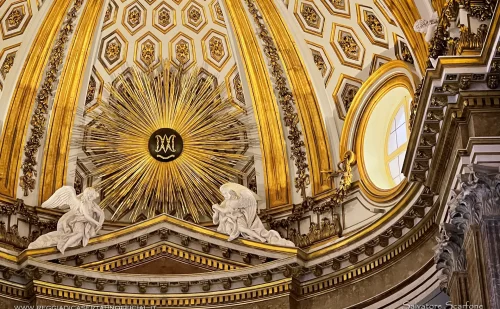 Reggia di Caserta - cappella palatina - soffitto dell'abside