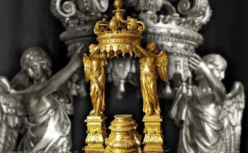 Reggia di Caserta - cappella palatina - tronetto per esposizione eucaristica stile impero xix secolo