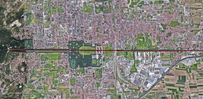 Reggia di Caserta effetto cannocchiale