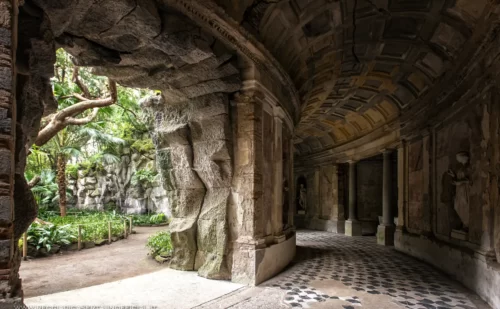 Reggia di Caserta giardino inglese criptoportico 1