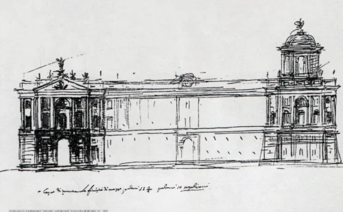 Reggia Di Caserta Luigi Vanvitelli Schizzo Per Il Progetto Della Facciata, Reggia di Caserta Unofficial