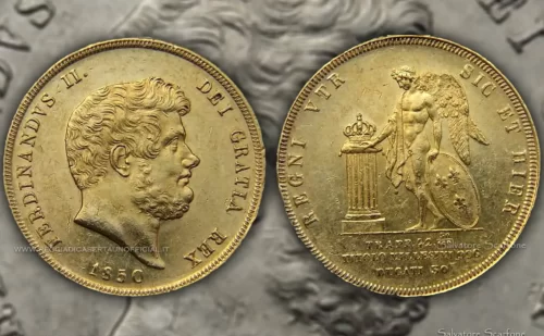reggia di caserta moneta regno delle due sicilie 30 ducati oro