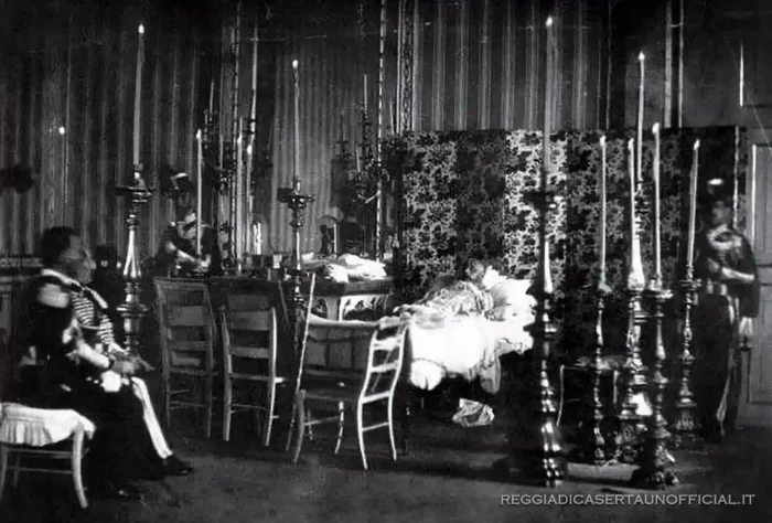 Reggia di Caserta re ferdinando iv di borbone sul letto di morte