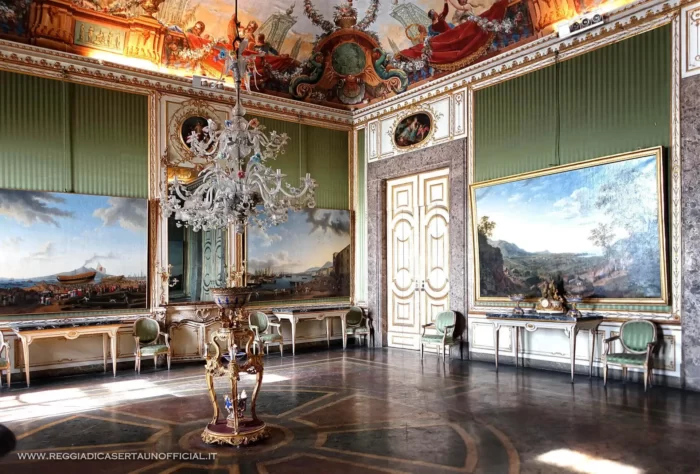 Reggia di Caserta anticamera detta sala della primavera - (ENG: royal palace of caserta antechamber called hall of spring )