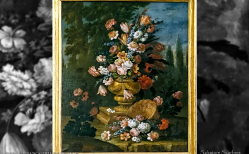 reggia di caserta - sala dell'autunno - dipinto