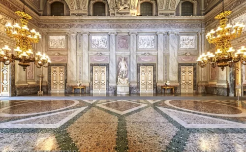 Reggia di Caserta - sala delle guardie - vista laterale