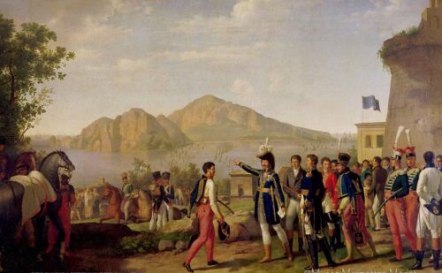 Reggia di Caserta - sala di alessandro anticamera per i non titolati Schmidt - Murat da ordine di conquistare Capri - Museo Marmottan Monet