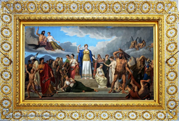 Affresco della Sala di Astrea nella Reggia Caserta