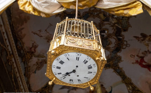 reggia di caserta stanza da lavoro della regina maria carolina orologio gabbietta pierre jacques drotz